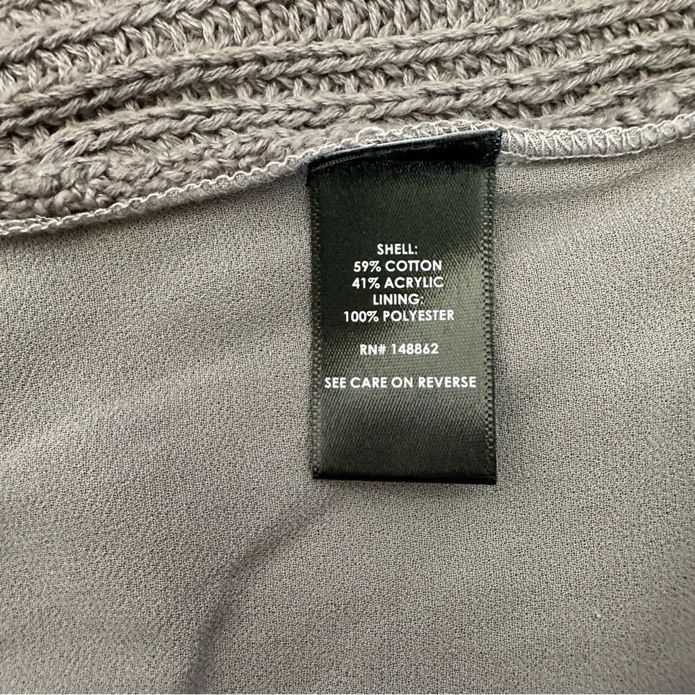 Torrid gray v-neck sweater.